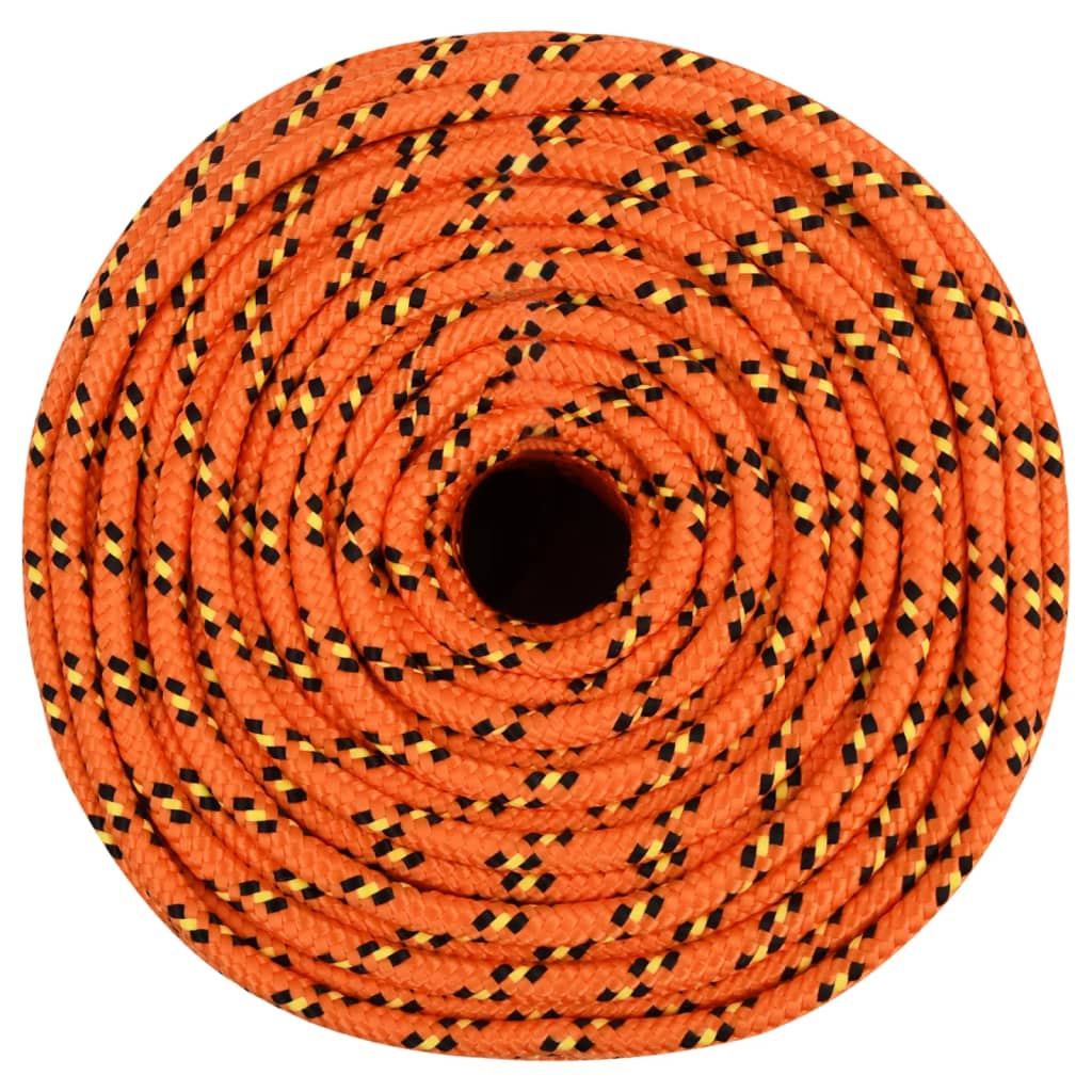 vidaXL Corde de bateau Orange 6 mm 50 m Polypropylène