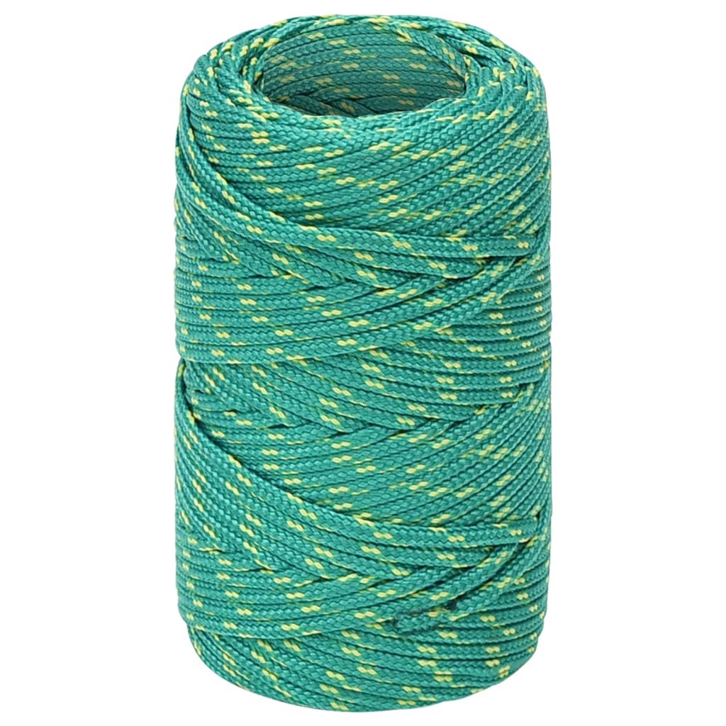 vidaXL Corde de bateau Vert 2 mm 25 m Polypropylène