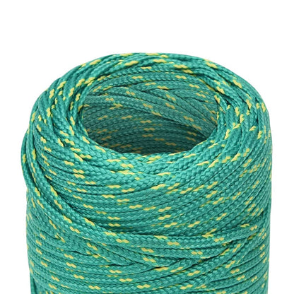 vidaXL Corde de bateau Vert 2 mm 500 m Polypropylène
