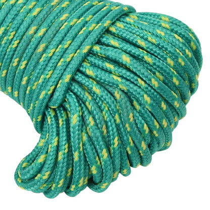 vidaXL Corde de bateau Vert 3 mm 500 m Polypropylène