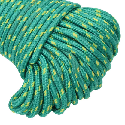vidaXL Corde de bateau Vert 4 mm 50 m Polypropylène