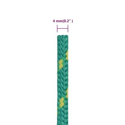 vidaXL Corde de bateau Vert 4 mm 50 m Polypropylène