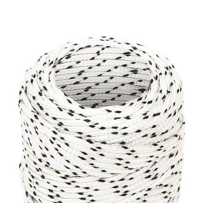 vidaXL Corde de bateau tressé Blanc 2 mmx25 m Polyester