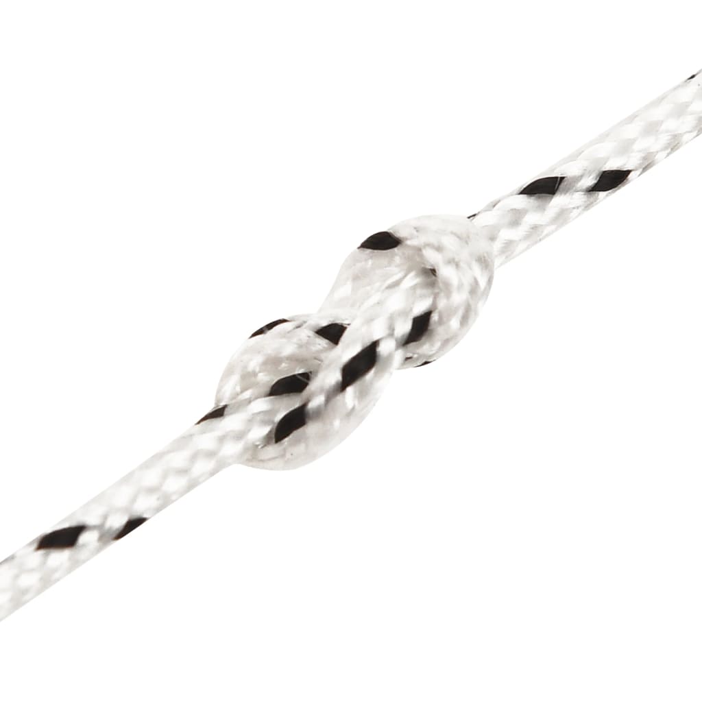 vidaXL Corde de bateau tressé Blanc 2 mmx25 m Polyester