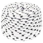 vidaXL Corde de bateau tressé Blanc 10 mmx25 m Polyester