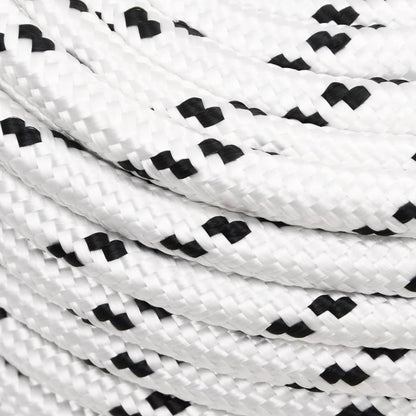 vidaXL Corde de bateau tressé Blanc 14 mmx100 m Polyester