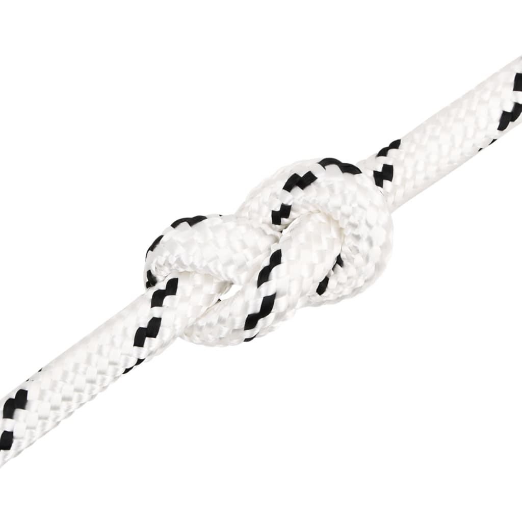 vidaXL Corde de travail Blanc 18 mm 50 m Polyester