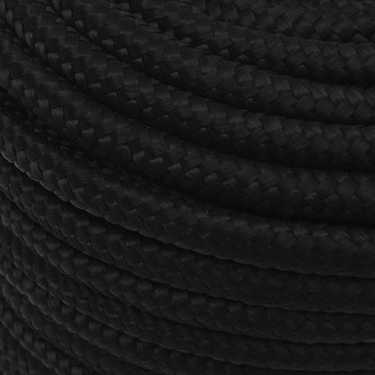 vidaXL Corde de travail Noir 14 mm 250 m Polyester