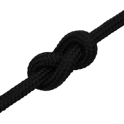 vidaXL Corde de travail Noir 18 mm 50 m Polyester