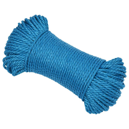 vidaXL Corde de travail Bleu 3 mm 250 m Polypropylène