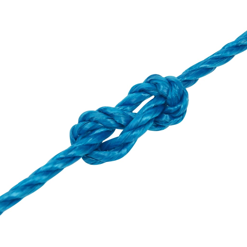 vidaXL Corde de travail Bleu 6 mm 100 m Polypropylène