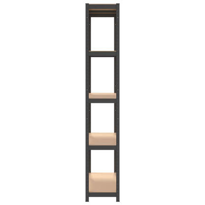 vidaXL Étagère de rangement 5 niveaux Anthracite Acier bois ingénierie