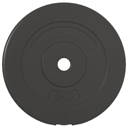 vidaXL Plaques de poids 4 pcs 30 kg Béton