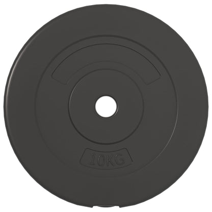 vidaXL Plaques de poids 4 pcs 30 kg Béton