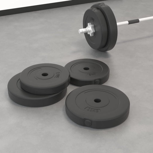 vidaXL Plaques de poids 4 pcs 30 kg Béton