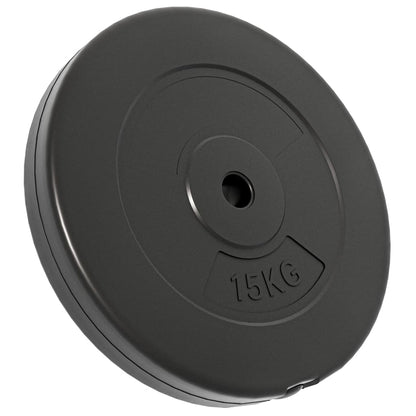 vidaXL Plaques de poids 2 pcs 30 kg Béton