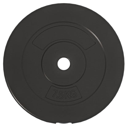 vidaXL Plaques de poids 6 pcs 30 kg Béton