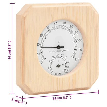 vidaXL Ensemble 2 en 1 hydrothermographe et minuterie à sable de sauna