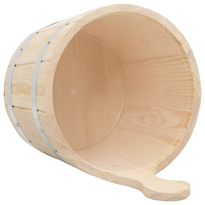 vidaXL Ensemble de seau et louche pour sauna Bois massif de pin