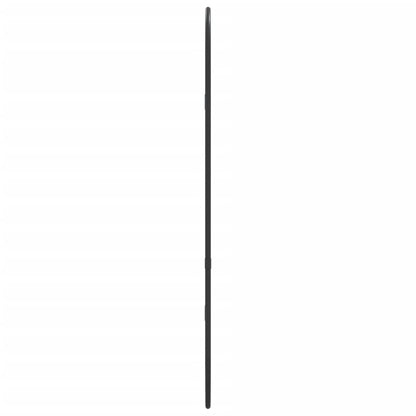 vidaXL Miroir mural Noir 60x25 cm Ovale