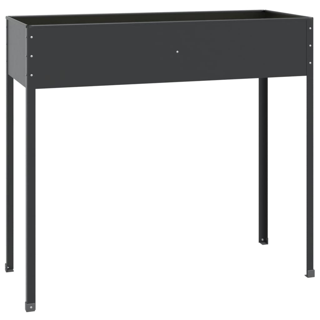 vidaXL Jardinière Anthracite 100,5x40,5x90 cm Acier galvanisé