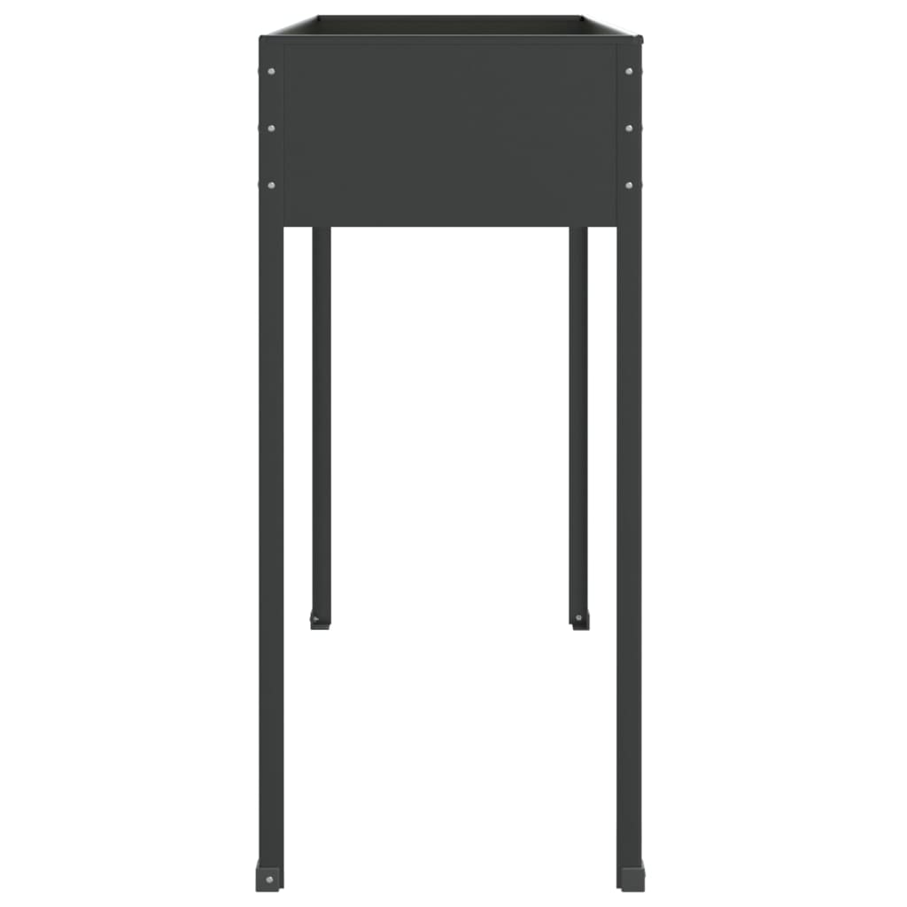 vidaXL Jardinière Anthracite 100,5x40,5x90 cm Acier galvanisé