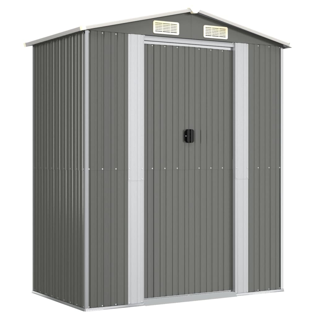 vidaXL Abri de jardin Gris clair 192x108x223 cm Acier galvanisé