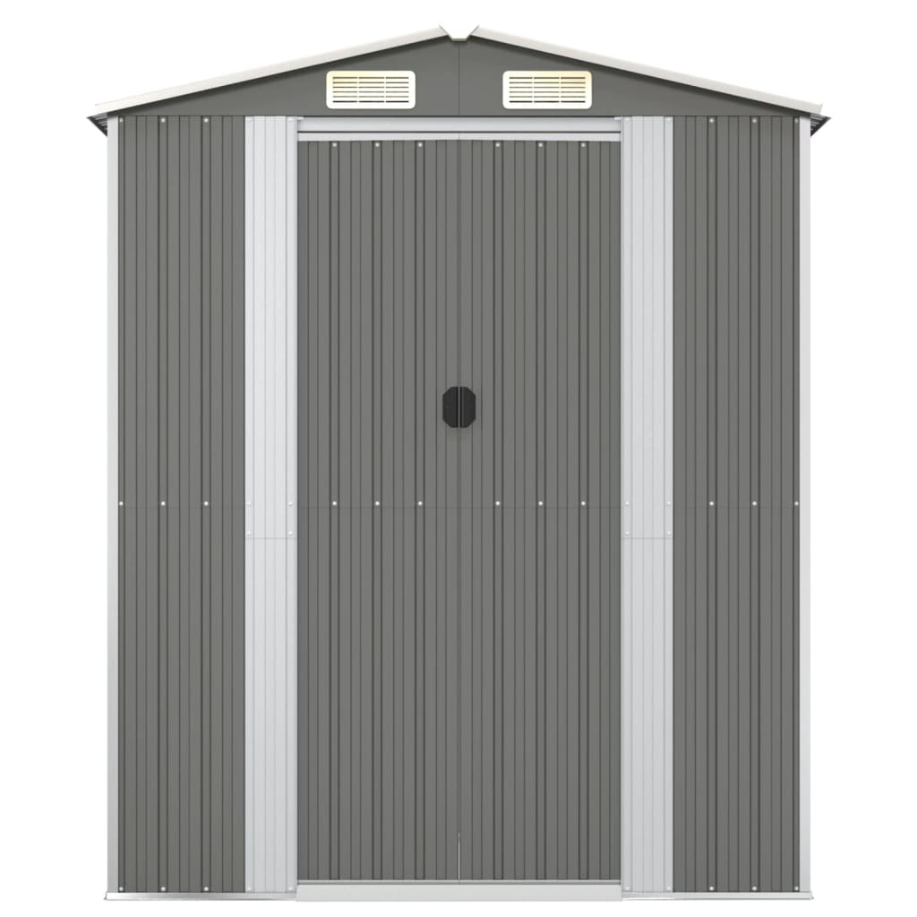 vidaXL Abri de jardin Gris clair 192x108x223 cm Acier galvanisé