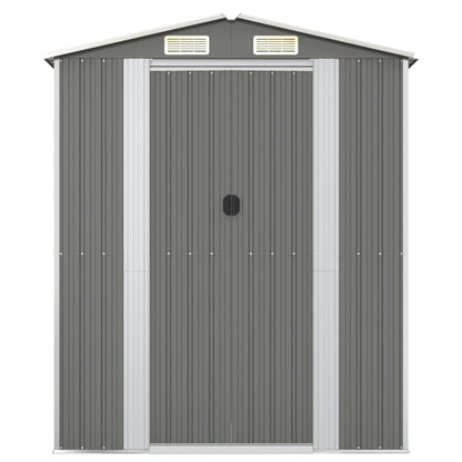 vidaXL Abri de jardin Gris clair 192x108x223 cm Acier galvanisé