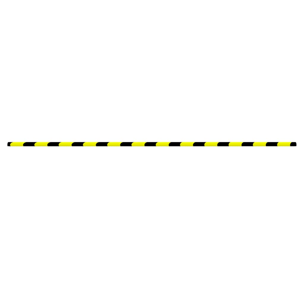 vidaXL Protecteur d'angle Jaune et noir 4x3x100 cm PU