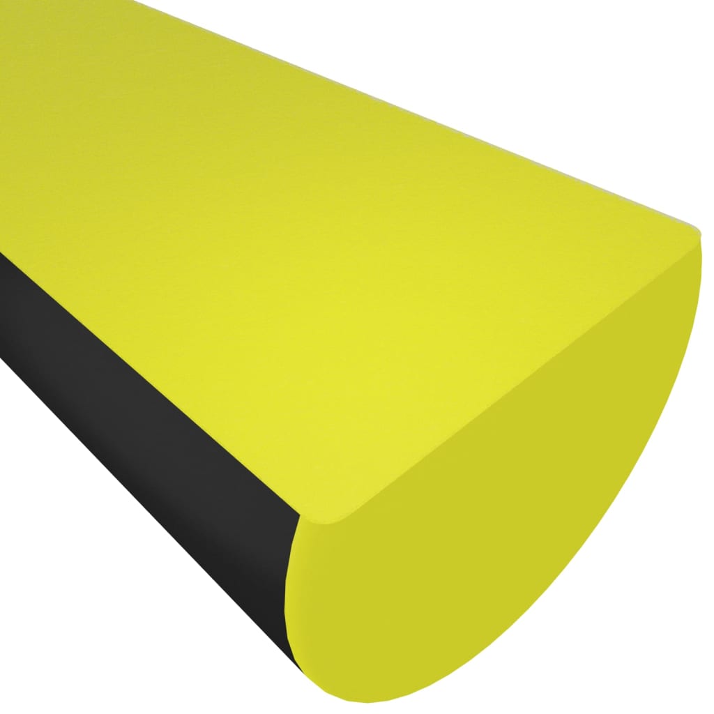 vidaXL Protecteur d'angle Jaune et noir 4x3x100 cm PU