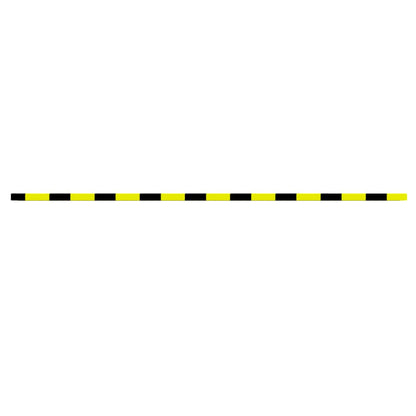 vidaXL Protecteur d'angle Jaune et noir 6x2x101,5 cm PU