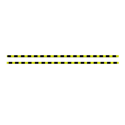 vidaXL Protecteurs d'angle 2 pcs Jaune et noir 6x2x101,5 cm PU