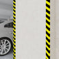 vidaXL Protecteurs d'angle 2 pcs Jaune et noir 6x2x101,5 cm PU