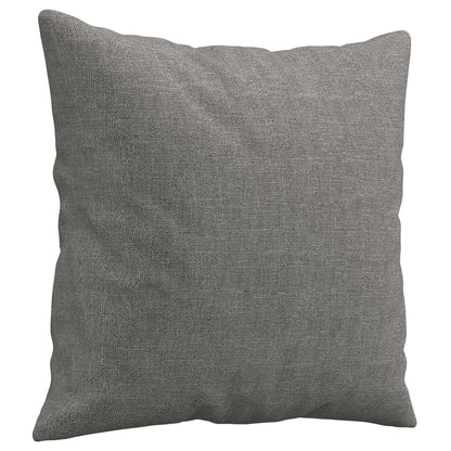 vidaXL Coussins décoratifs 2 pcs Gris foncé 40x40 cm Tissu