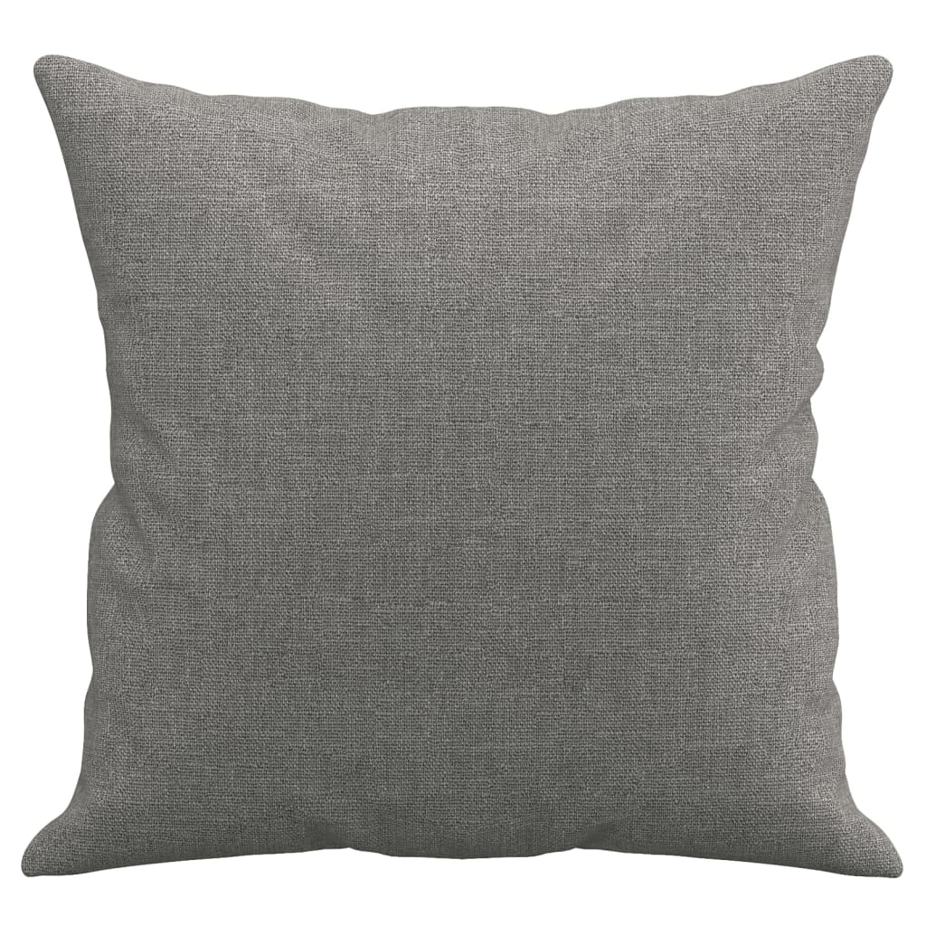 vidaXL Coussins décoratifs 2 pcs Gris foncé 40x40 cm Tissu
