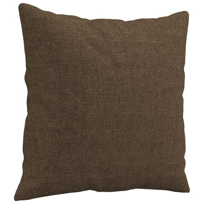 vidaXL Coussins décoratifs 2 pcs Marron 40x40 cm Tissu