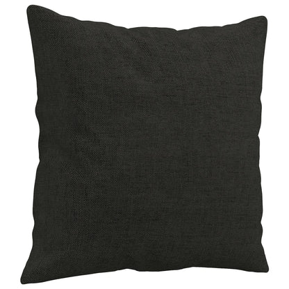 vidaXL Coussins décoratifs 2 pcs Noir 40x40 cm Tissu