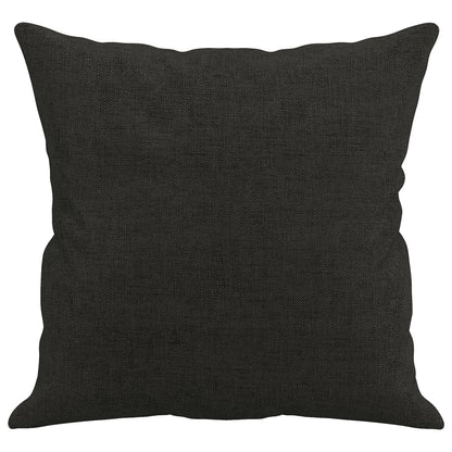 vidaXL Coussins décoratifs 2 pcs Noir 40x40 cm Tissu