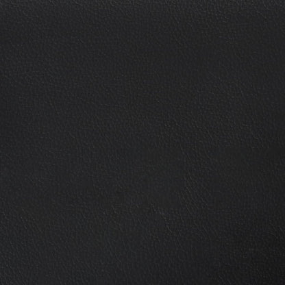 vidaXL Coussins décoratifs 2 pcs Noir 40x40 cm Similicuir