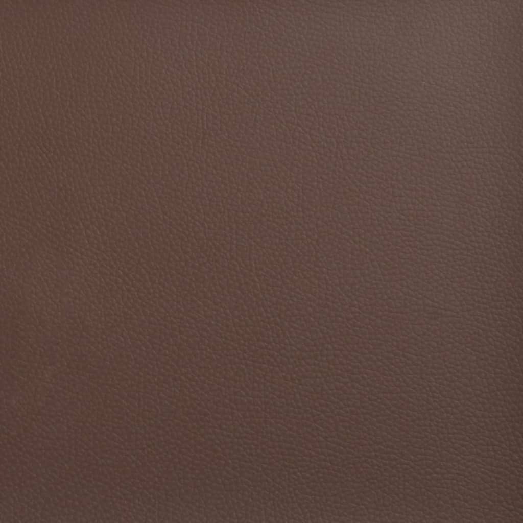 vidaXL Coussins décoratifs 2 pcs Marron 40x40 cm Similicuir