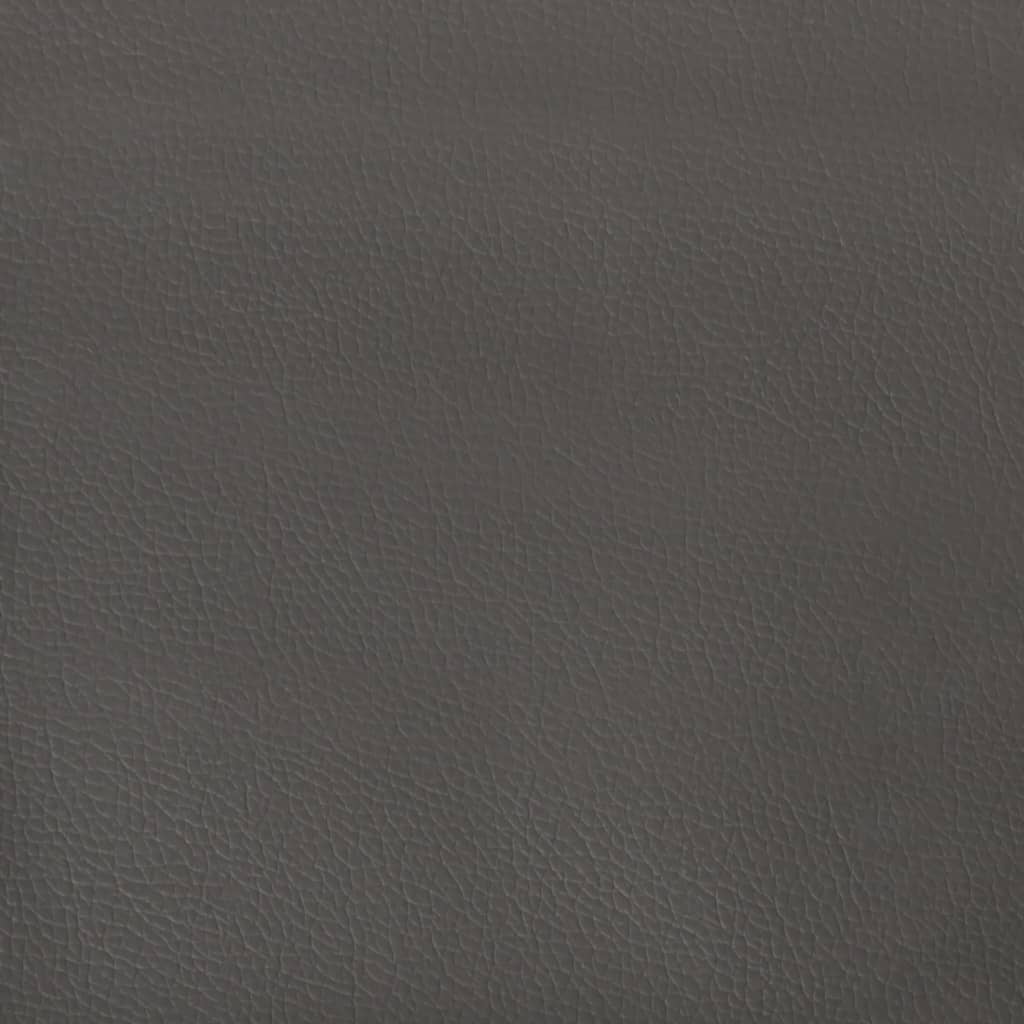 vidaXL Coussins décoratifs 2 pcs Gris 40x40 cm Similicuir