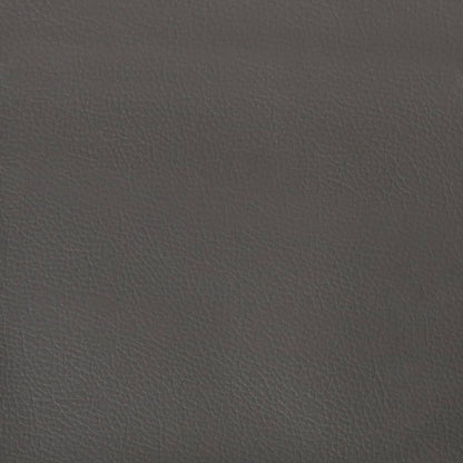 vidaXL Coussins décoratifs 2 pcs Gris 40x40 cm Similicuir