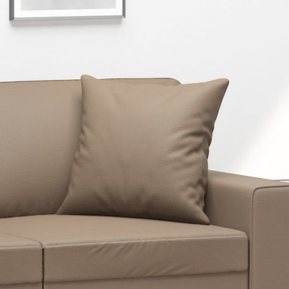 vidaXL Coussins décoratifs 2 pcs Cappuccino 40x40 cm Similicuir
