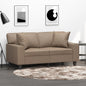 vidaXL Coussins décoratifs 2 pcs Cappuccino 40x40 cm Similicuir