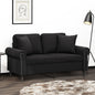vidaXL Coussins décoratifs 2 pcs Noir 40x40 cm Velours