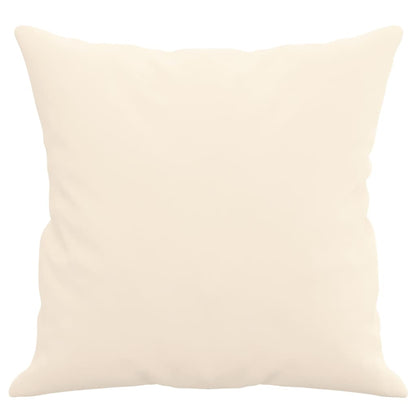 vidaXL Coussins décoratifs 2 pcs Crème 40x40 cm Velours