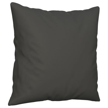 vidaXL Coussins décoratifs 2 pcs Gris foncé 40x40 cm Tissu microfibre