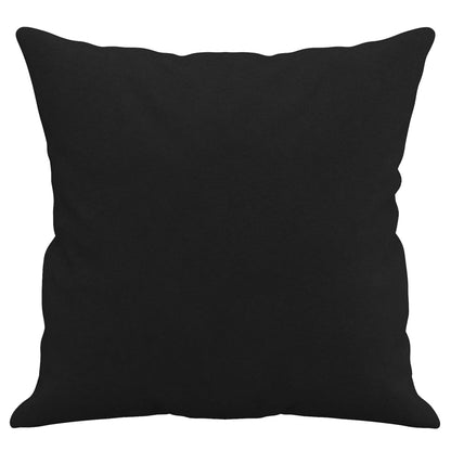 vidaXL Coussins décoratifs 2 pcs Noir 40x40 cm Tissu microfibre