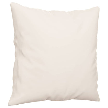 vidaXL Coussins décoratifs 2 pcs Beige 40x40 cm Tissu microfibre